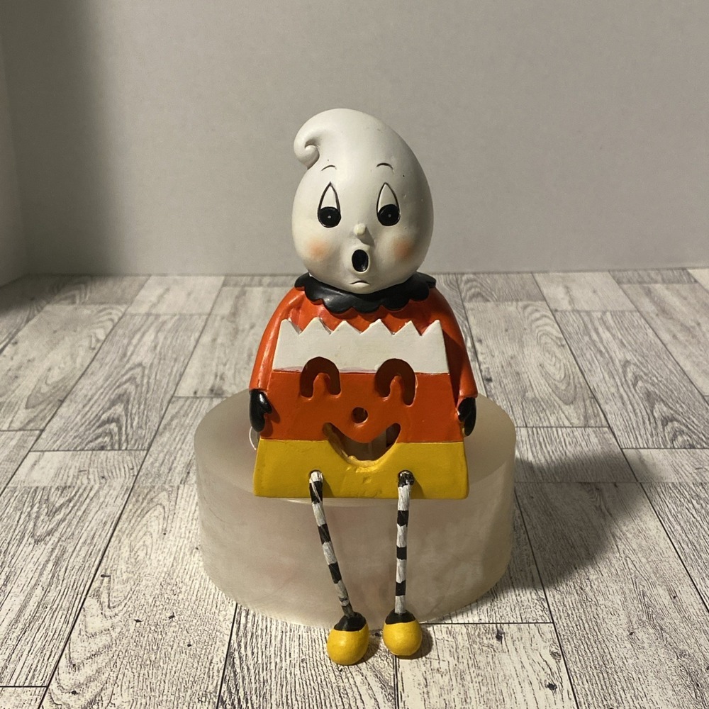Transpac Johanna Parker Ghost JOL Light Up Halloween Shelf Sitter
